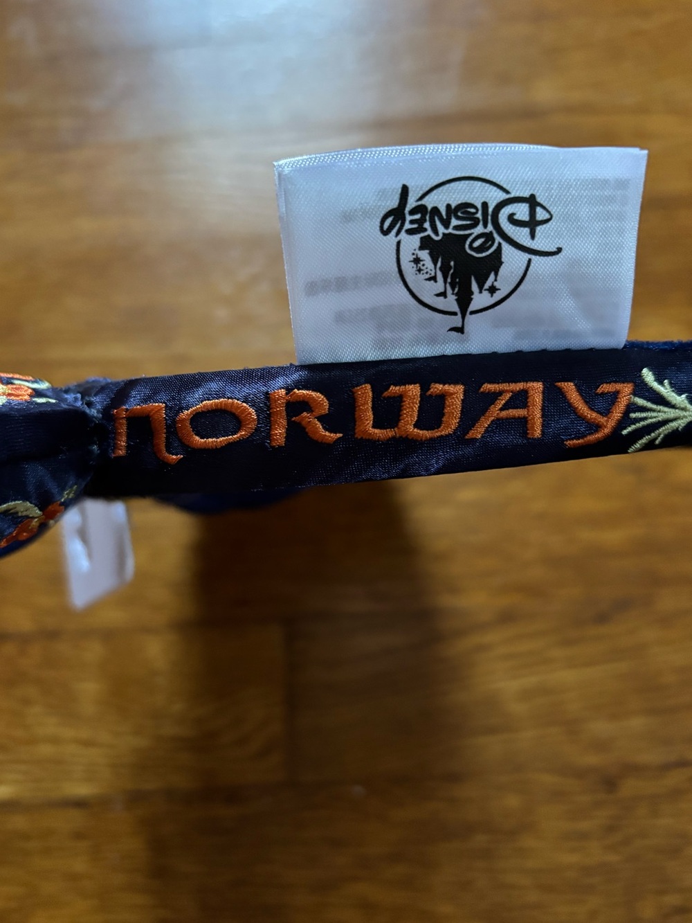 Disney Parks Norway Pavilion Blue Embroidered Minnie Ears Headband - Picture 8 of 8